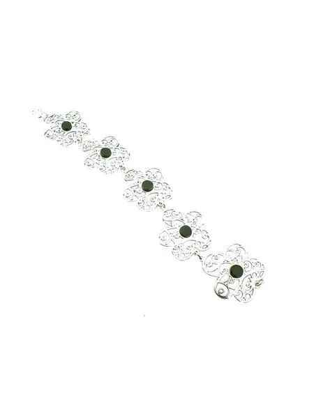 pulsera fink cinco flowers azabache