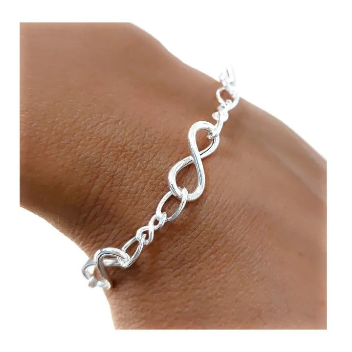 Pulsera Plata Infinitos
