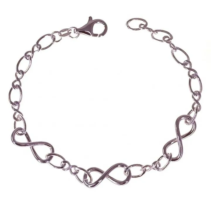 Pulsera Plata Infinitos