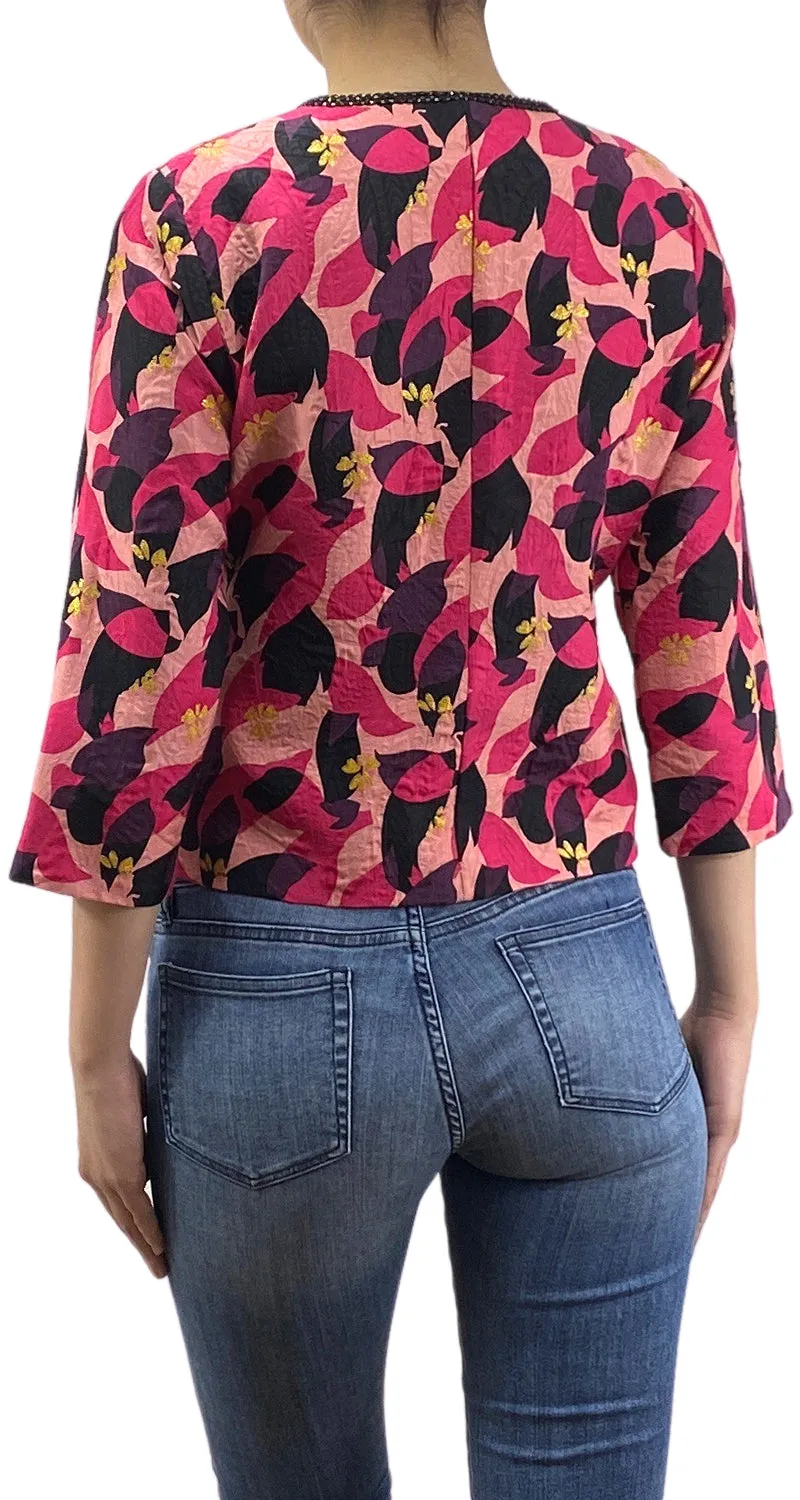 RAPSODIA Saco Seda Lolo Print Fucsia