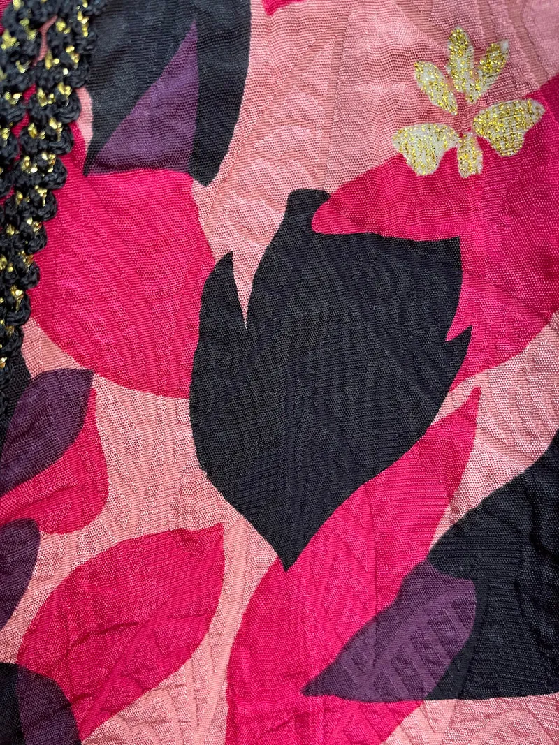 RAPSODIA Saco Seda Lolo Print Fucsia