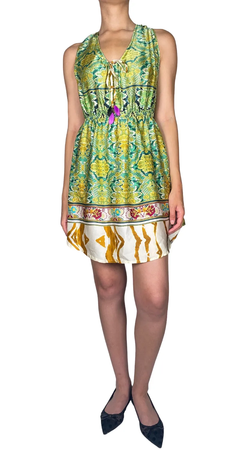 RAPSODIA Vestido Renata Print Garden Seda