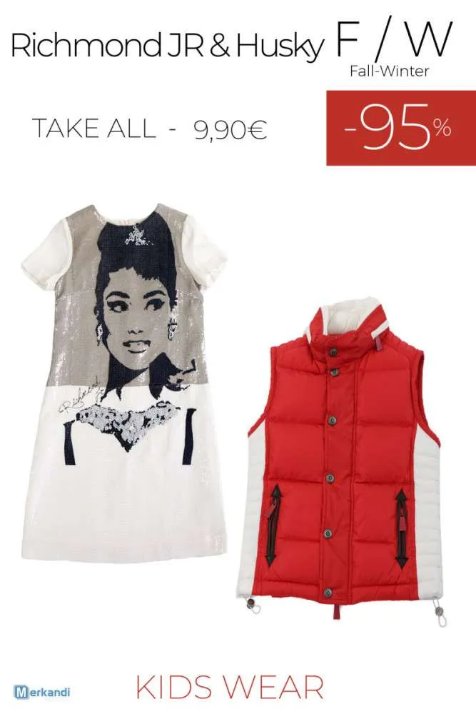 ROPA DE STOCK PARA NIÑOS RICHMOND JR  HUSKY F / W
