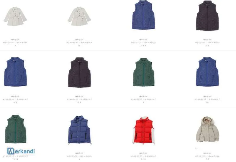 ROPA DE STOCK PARA NIÑOS RICHMOND JR  HUSKY F / W