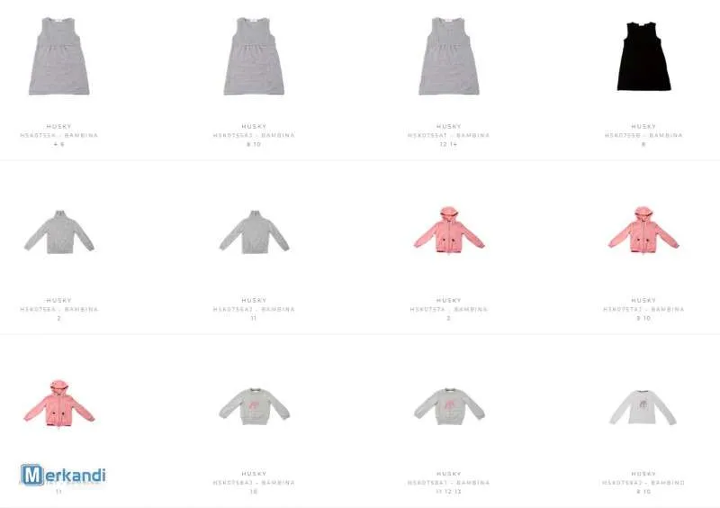 ROPA DE STOCK PARA NIÑOS RICHMOND JR  HUSKY F / W