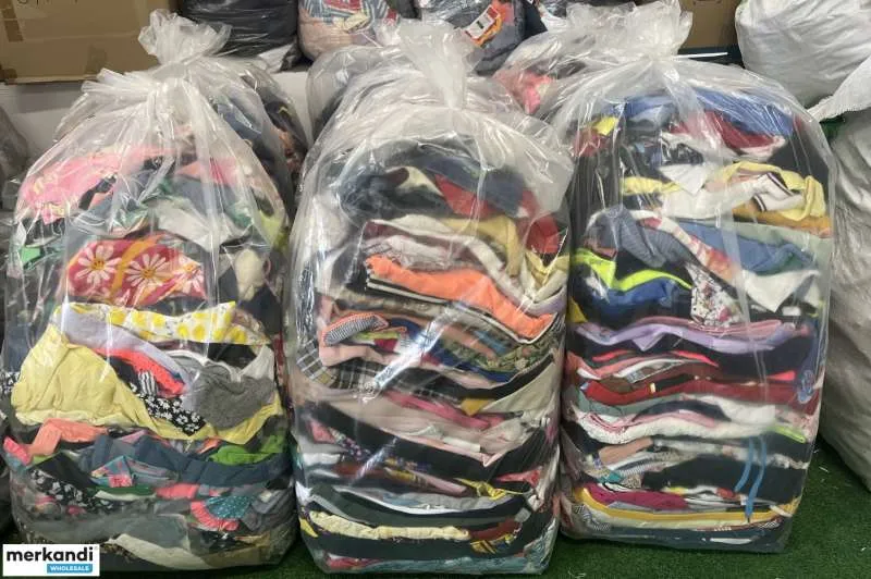 Ropa usada crema primavera verano de alta calidad para niños