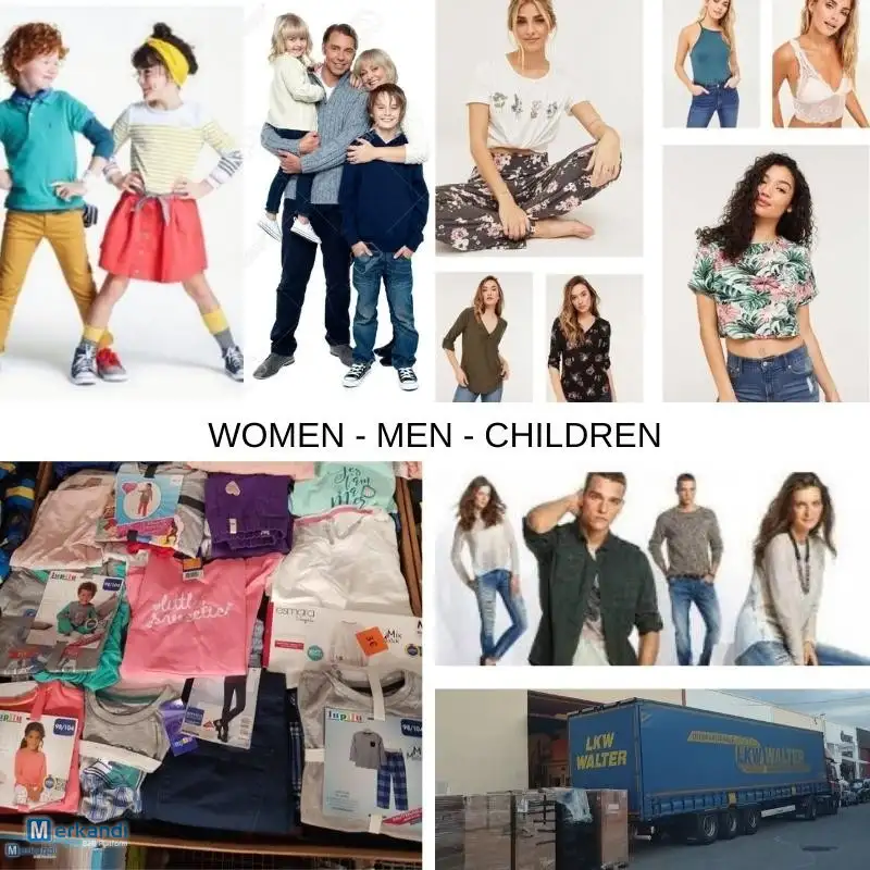 Ropa verano hombre mujer niños al por mayor GRADO A export