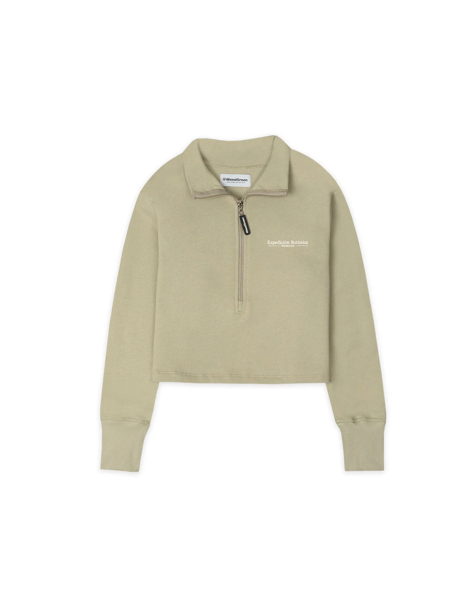 SACO TURTLE NECK CON CIERRE FLOWERS VERDE