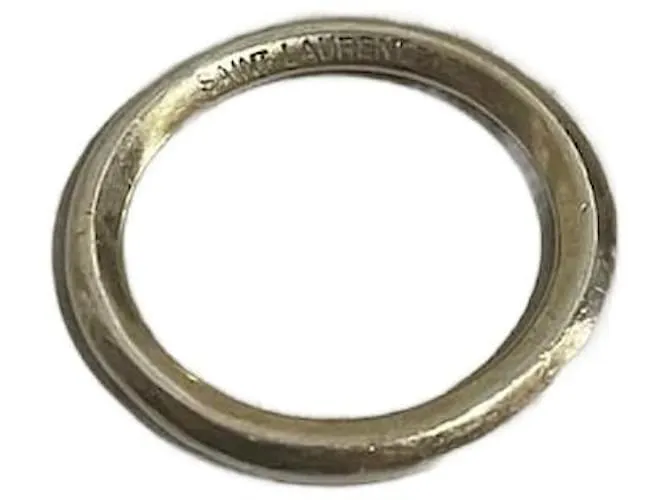 SAINT LAURENT Anillos T.UE 54 metal Dorado 