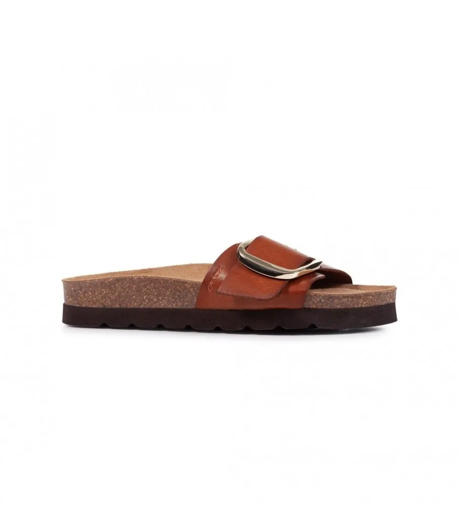 Sandalias de piel Brionia High marrón