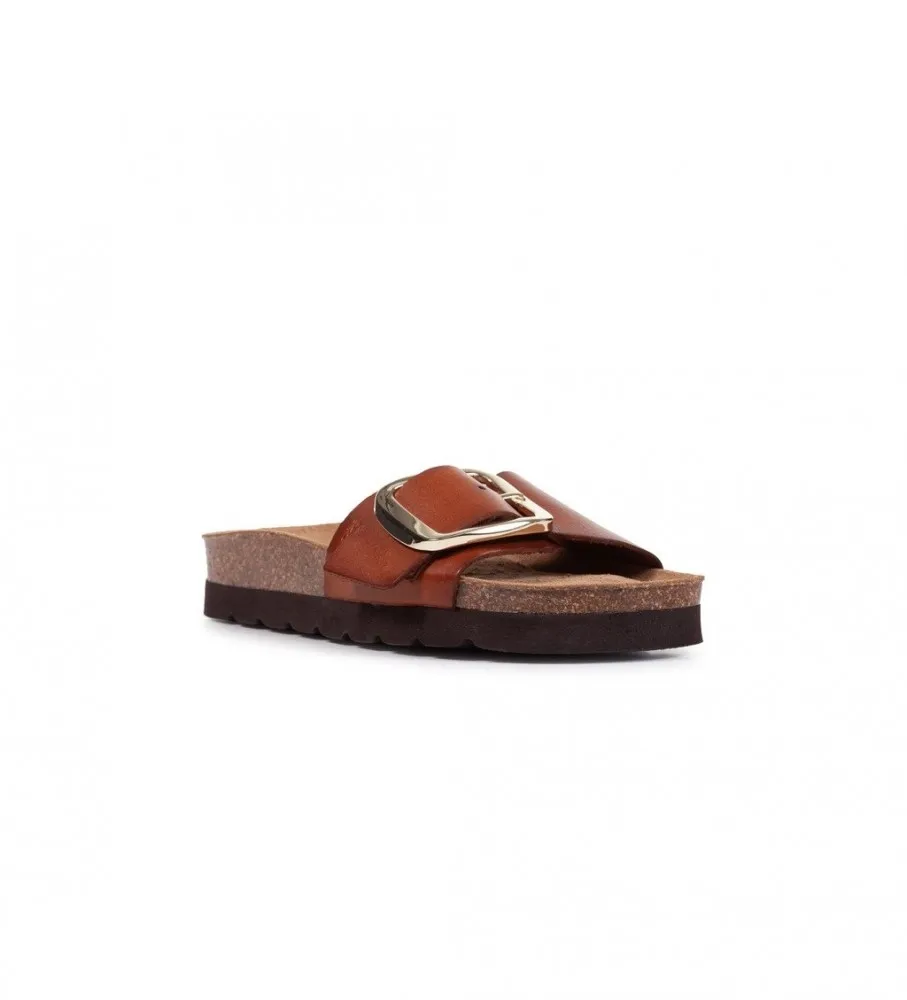 Sandalias de piel Brionia High marrón
