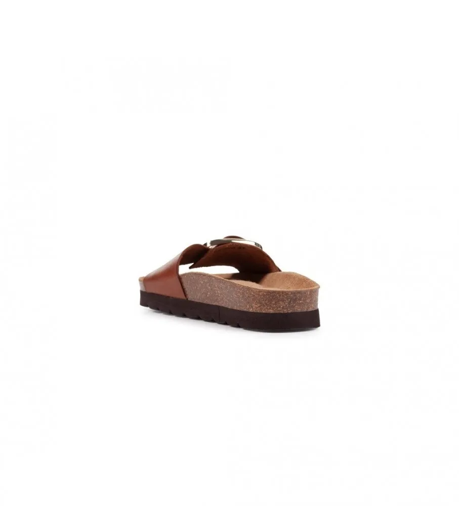Sandalias de piel Brionia High marrón