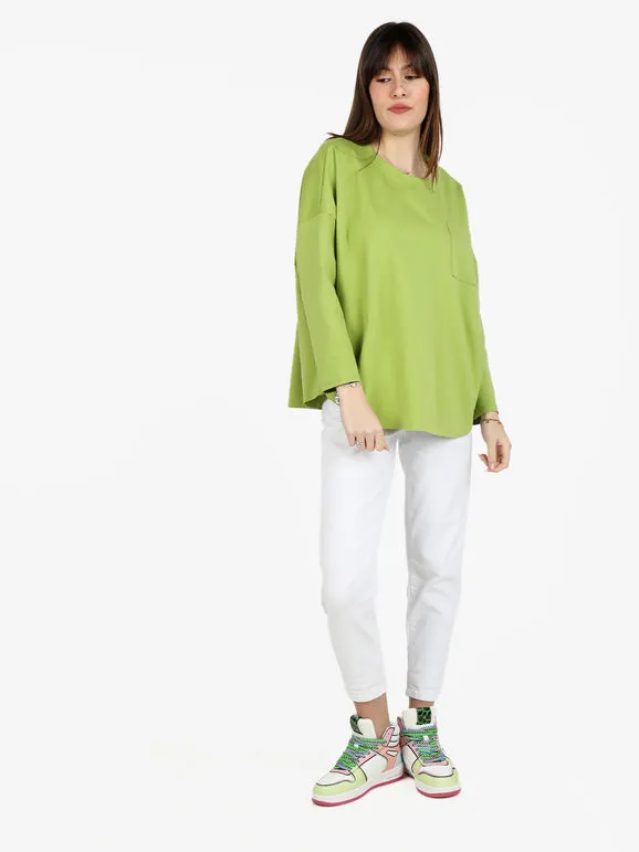 Solada Maxicamiseta oversize de mujer con bolsillo