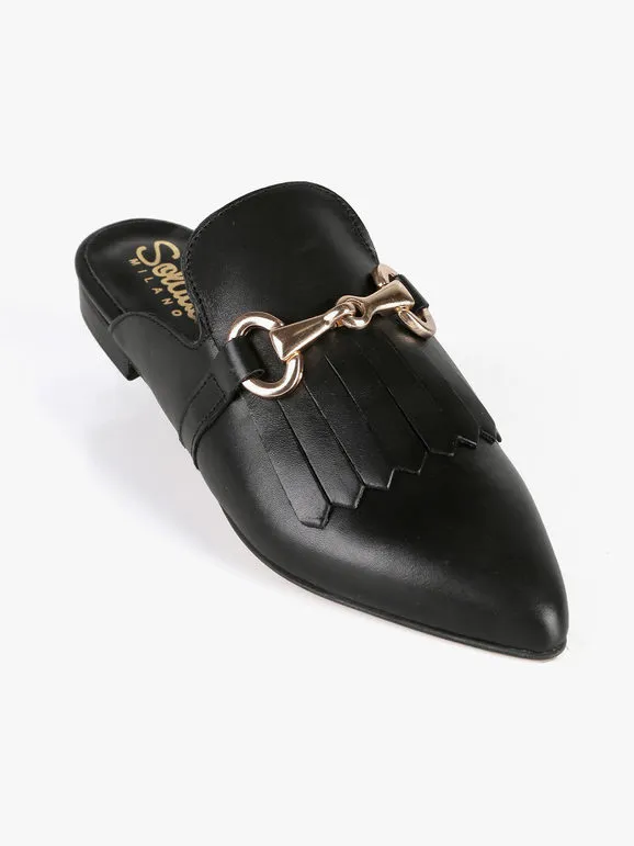 Solada Sabot de cuero para mujer