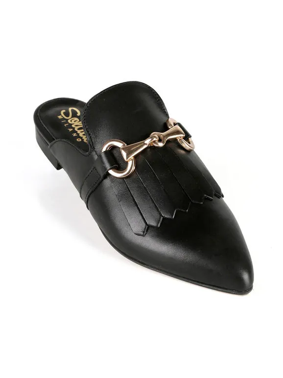 Solada Sabot de cuero para mujer