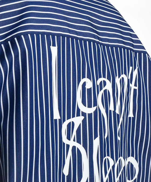 SSHEENA CANOTTA blue striped shirt