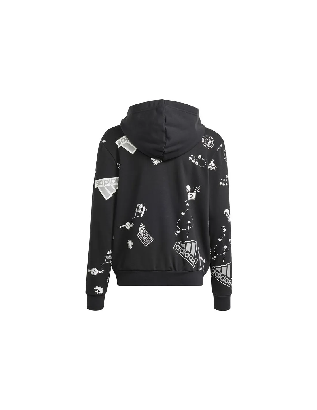 Sudadera adidas Bluv Zip Hd Infantil Negro