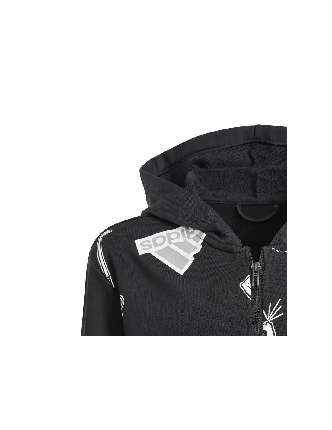 Sudadera adidas Bluv Zip Hd Infantil Negro