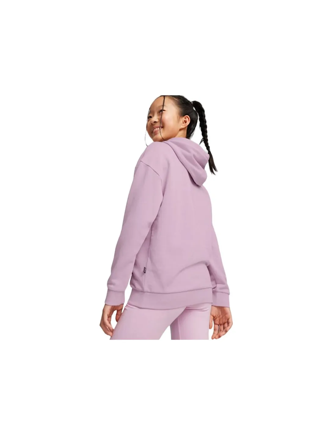 Sudadera Puma Essentials+ Script Infantil Lila