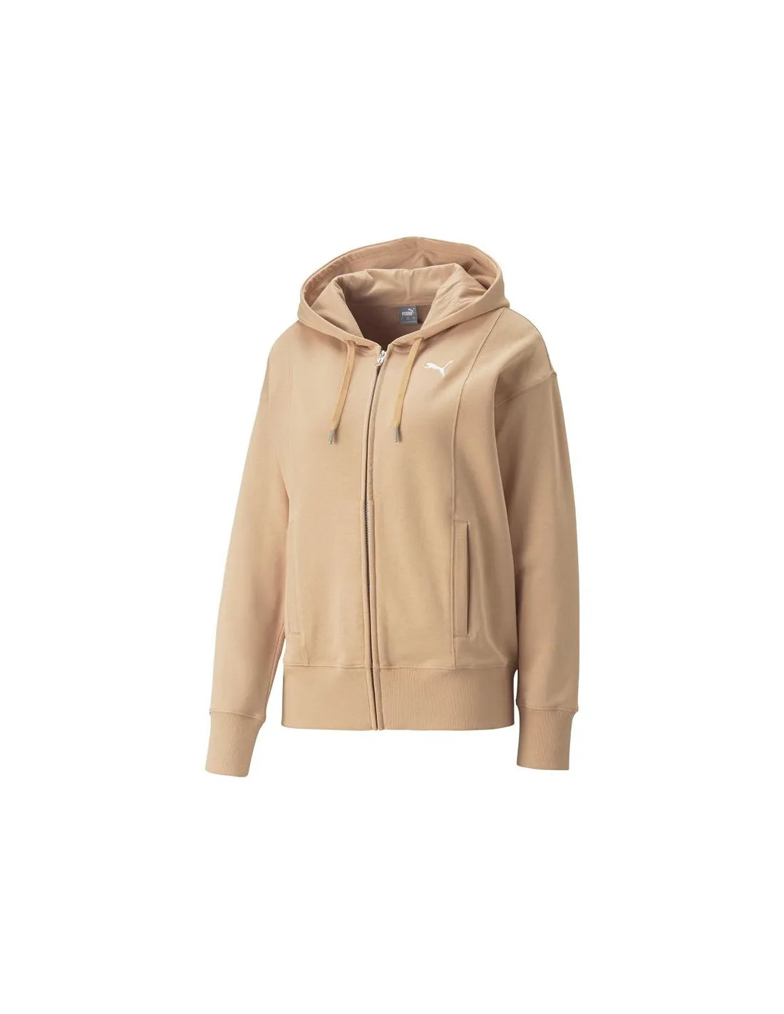 SUDADERA PUMA HER FULLZIP MUJER DUSTY TAN