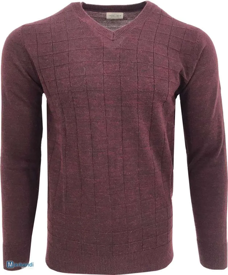 SUéTER CON CUELLO EN V PARA HOMBRE UNA CAJA DE 26 PIEZAS, DOS COLORES DIFERENTES, PEQUEñO A XXL
