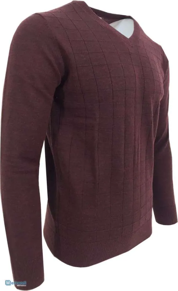 SUéTER CON CUELLO EN V PARA HOMBRE UNA CAJA DE 26 PIEZAS, DOS COLORES DIFERENTES, PEQUEñO A XXL