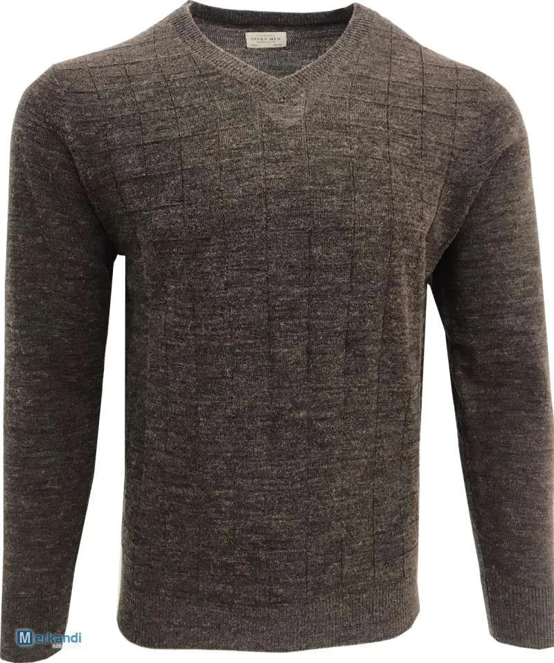 SUéTER CON CUELLO EN V PARA HOMBRE UNA CAJA DE 26 PIEZAS, DOS COLORES DIFERENTES, PEQUEñO A XXL