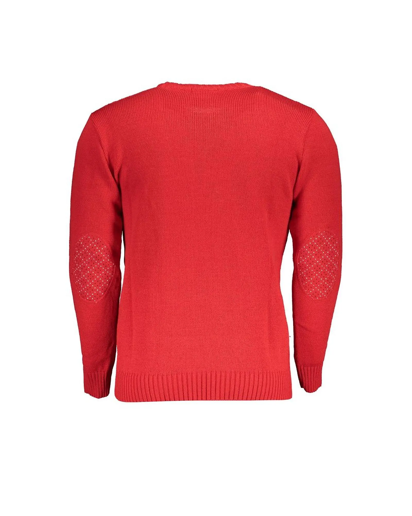 Suéter de cuello redondo trenzado Grand Polo de EE. UU. con detalles en contraste