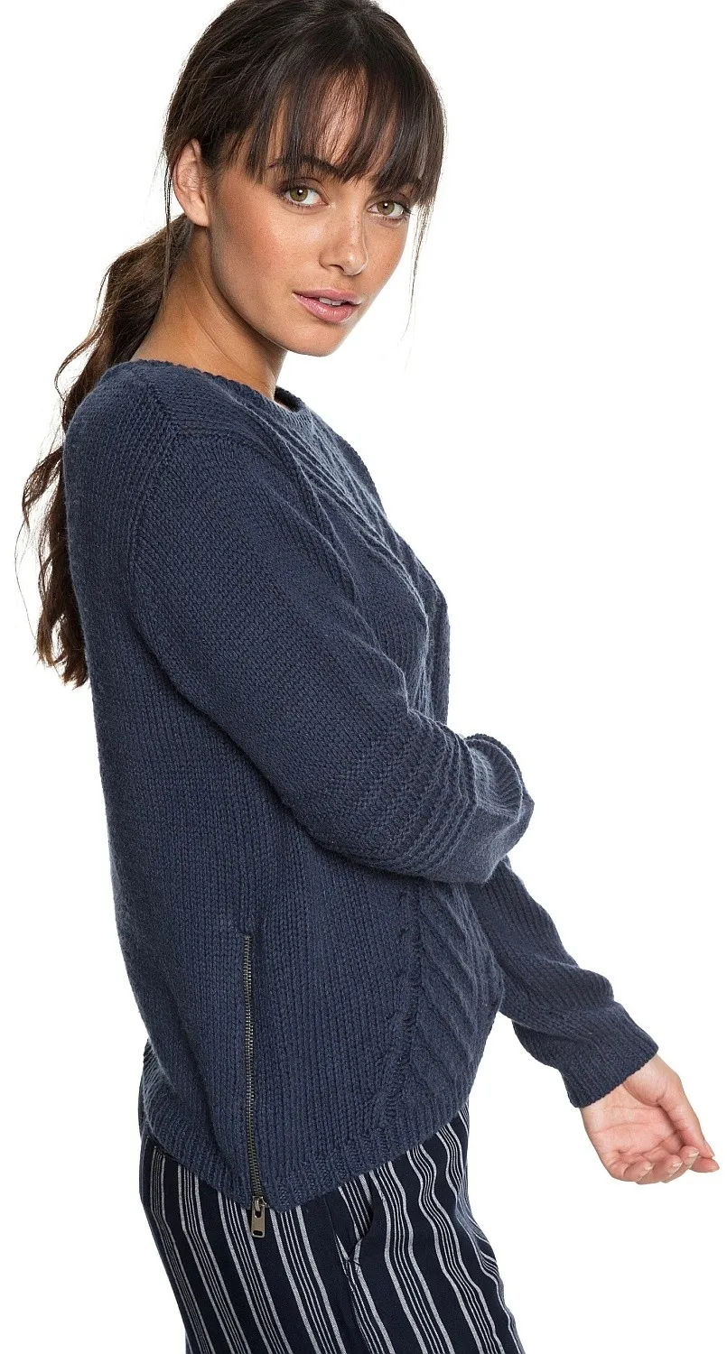 SUéTER ROXY GLIMPSE OF ROMANCE  BTK0/DRESS BLUES  WOMEN´S