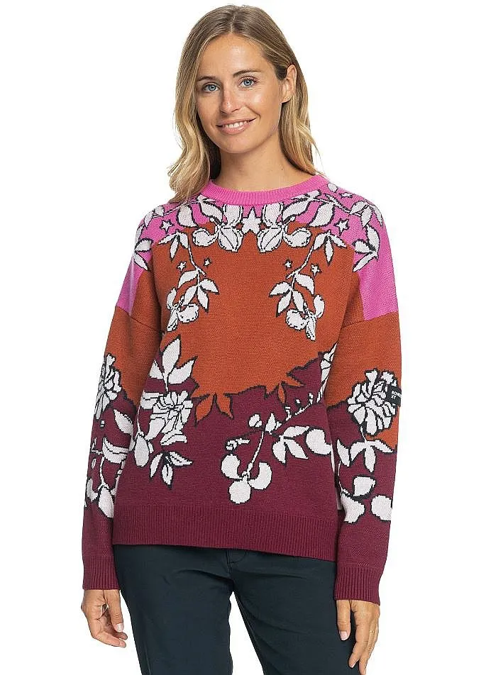 SUéTER ROXY ROXY X ROWLEY  RRJ1/BURNT HENNA LAUREL FLORAL  WOMEN´S