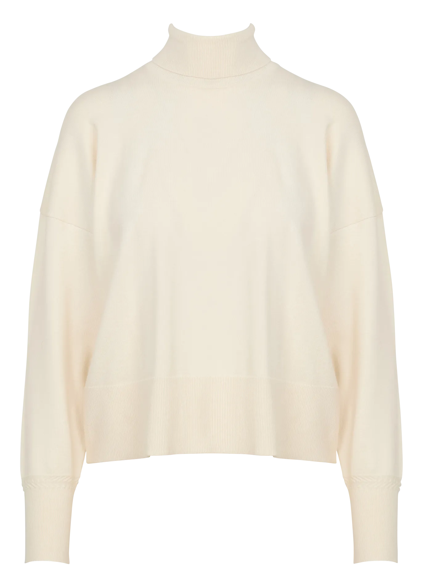 TANAKA  SUéTER HOLGADO CUELLO ALTO EN BEIGE