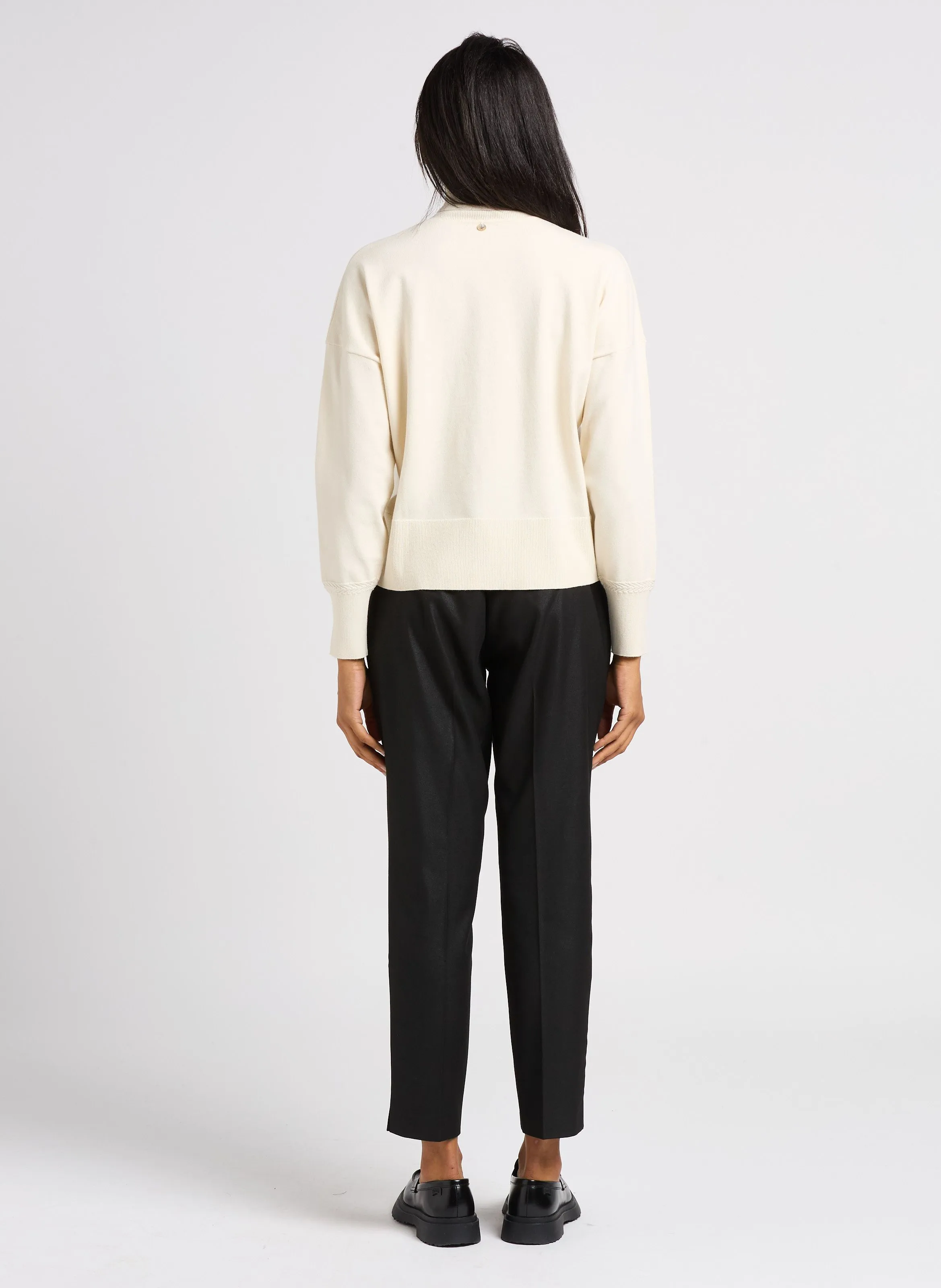TANAKA  SUéTER HOLGADO CUELLO ALTO EN BEIGE