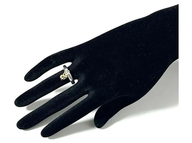 Tiffany & Co Anillo de banda con candado en forma de corazón Tiffany para mujeres 