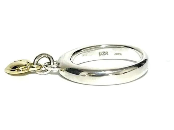 Tiffany & Co Anillo de banda con candado en forma de corazón Tiffany para mujeres 