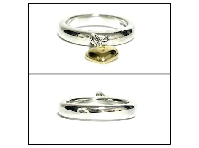 Tiffany & Co Anillo de banda con candado en forma de corazón Tiffany para mujeres 