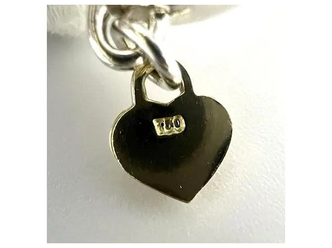 Tiffany & Co Anillo de banda con candado en forma de corazón Tiffany para mujeres 