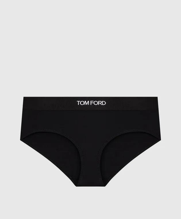 Tom Ford Black briefs with a logo pattern