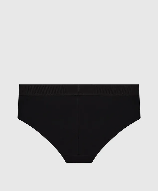 Tom Ford Black briefs with a logo pattern