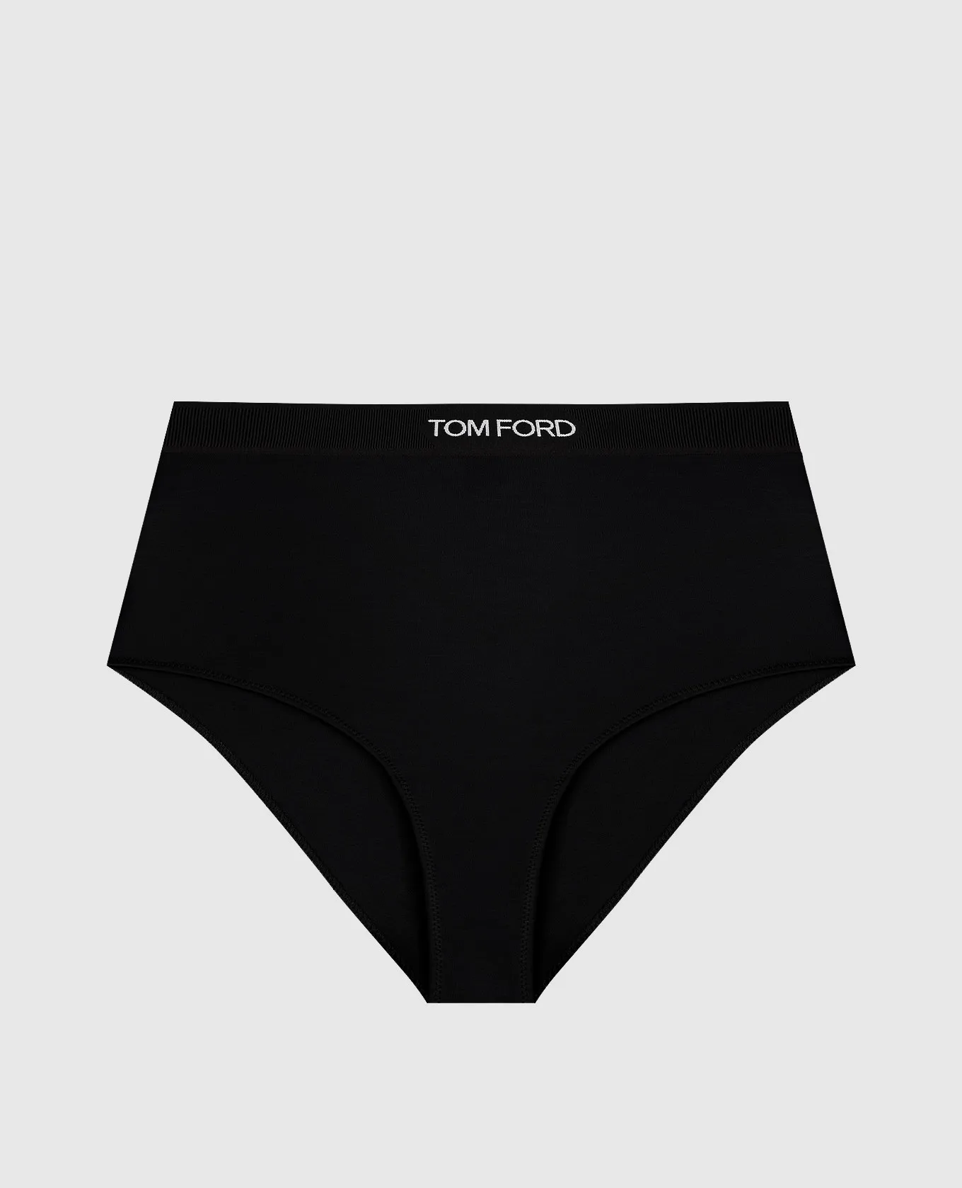 Tom Ford Black high rise briefs with logo pattern