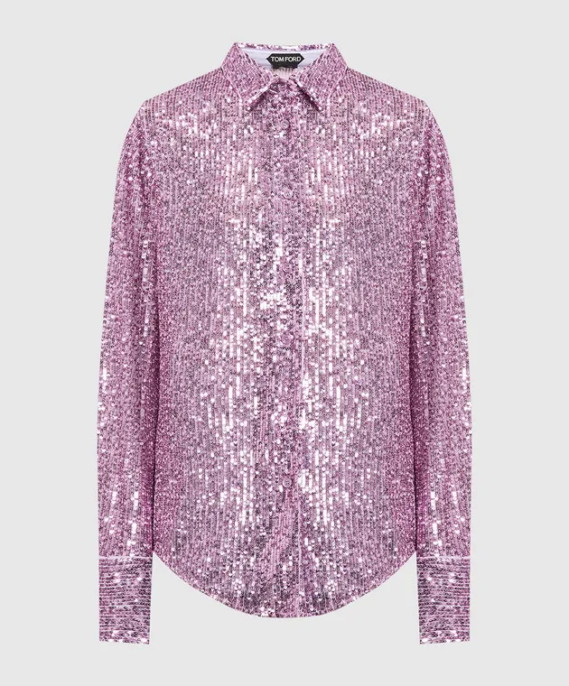 Tom Ford Purple shirt with sequins