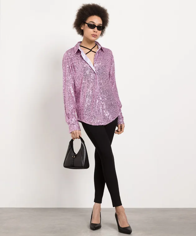 Tom Ford Purple shirt with sequins