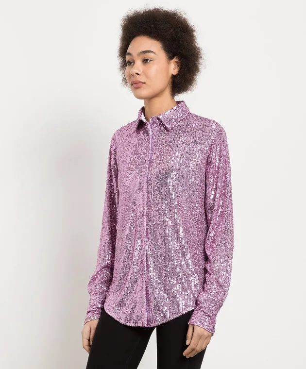 Tom Ford Purple shirt with sequins
