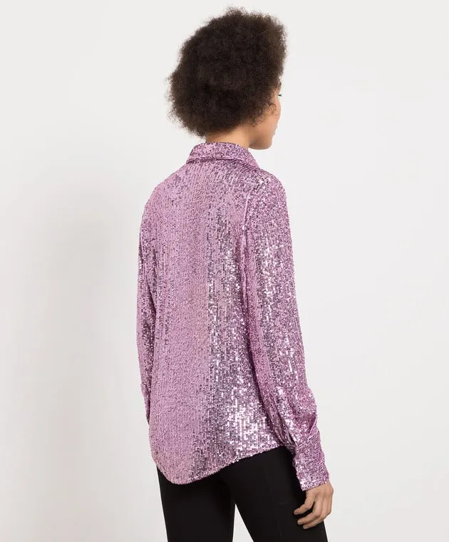 Tom Ford Purple shirt with sequins