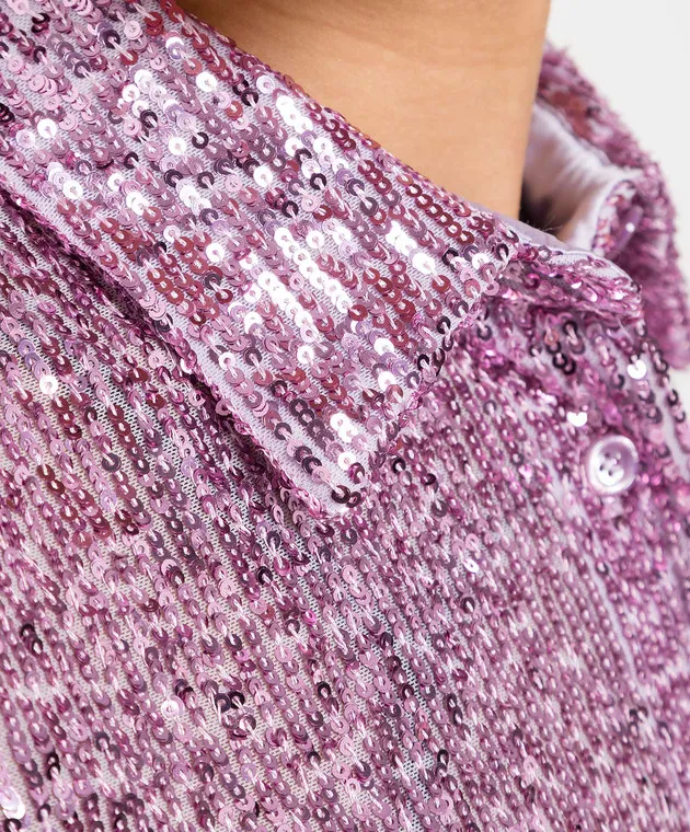 Tom Ford Purple shirt with sequins