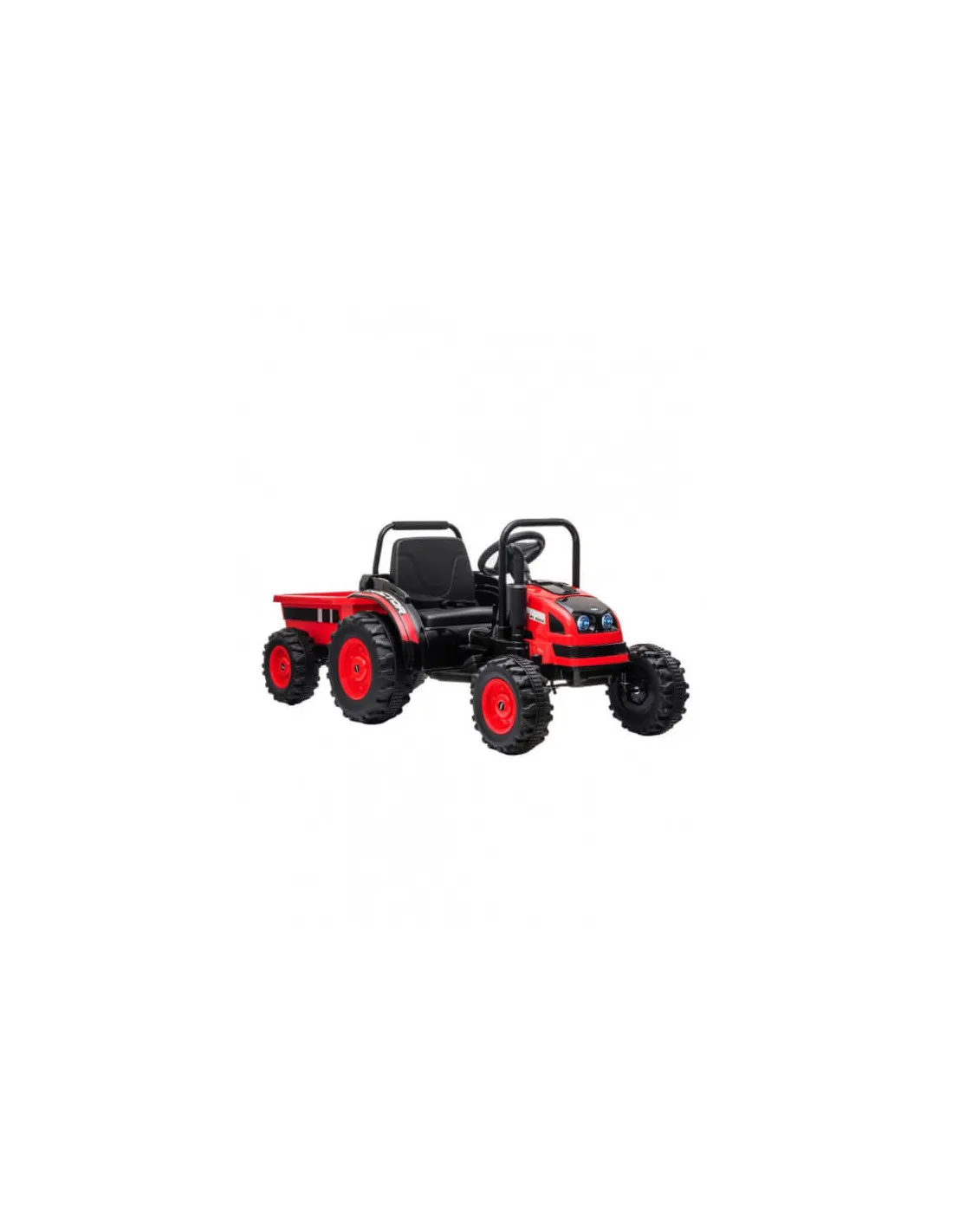Tractor eléctrico para niños rojo y negro
