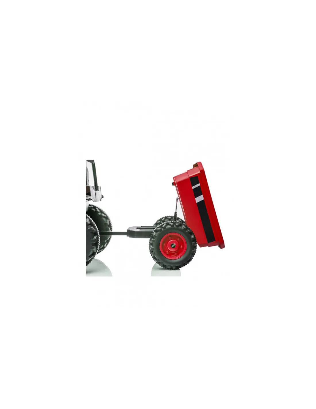 Tractor eléctrico para niños rojo y negro