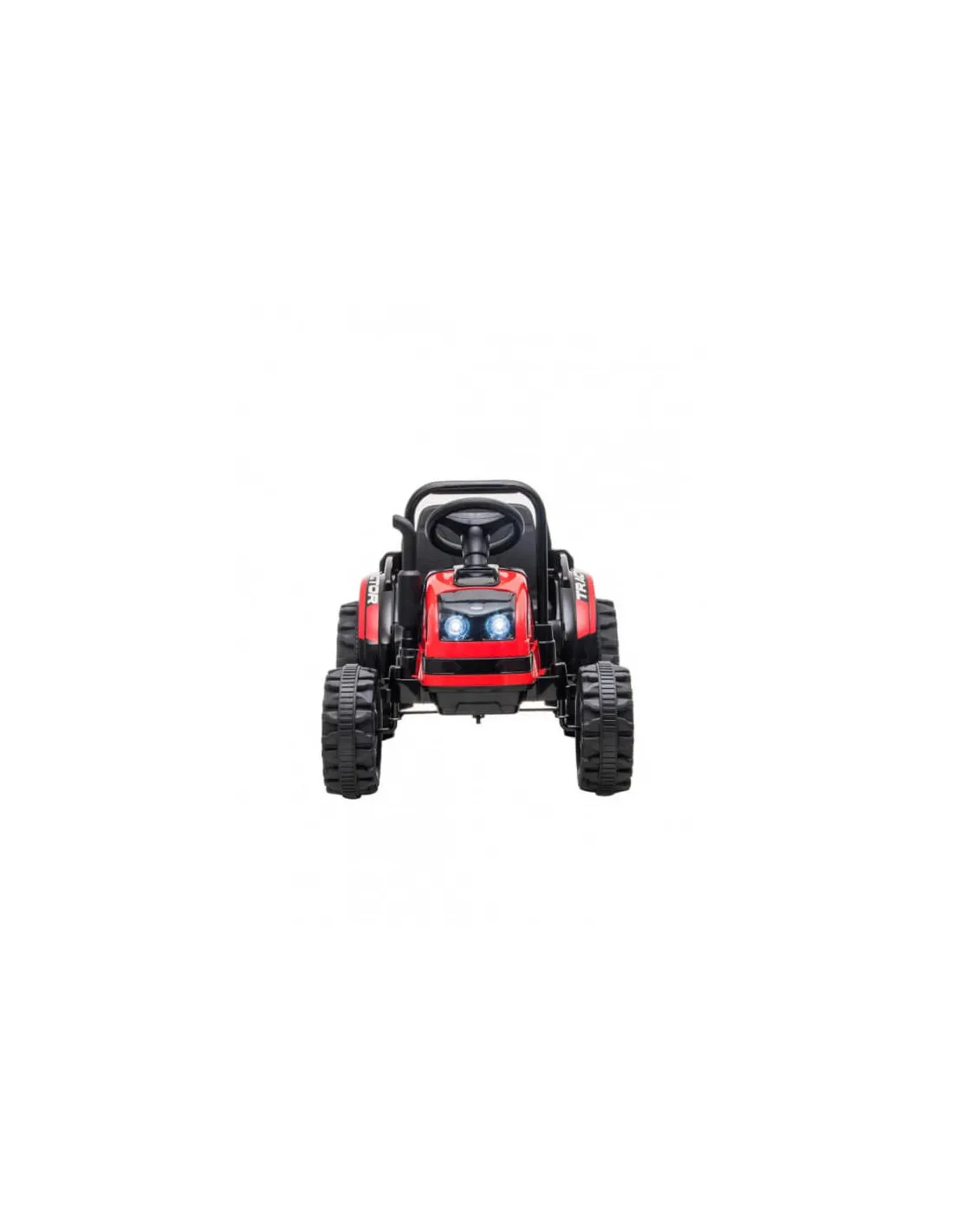 Tractor eléctrico para niños rojo y negro