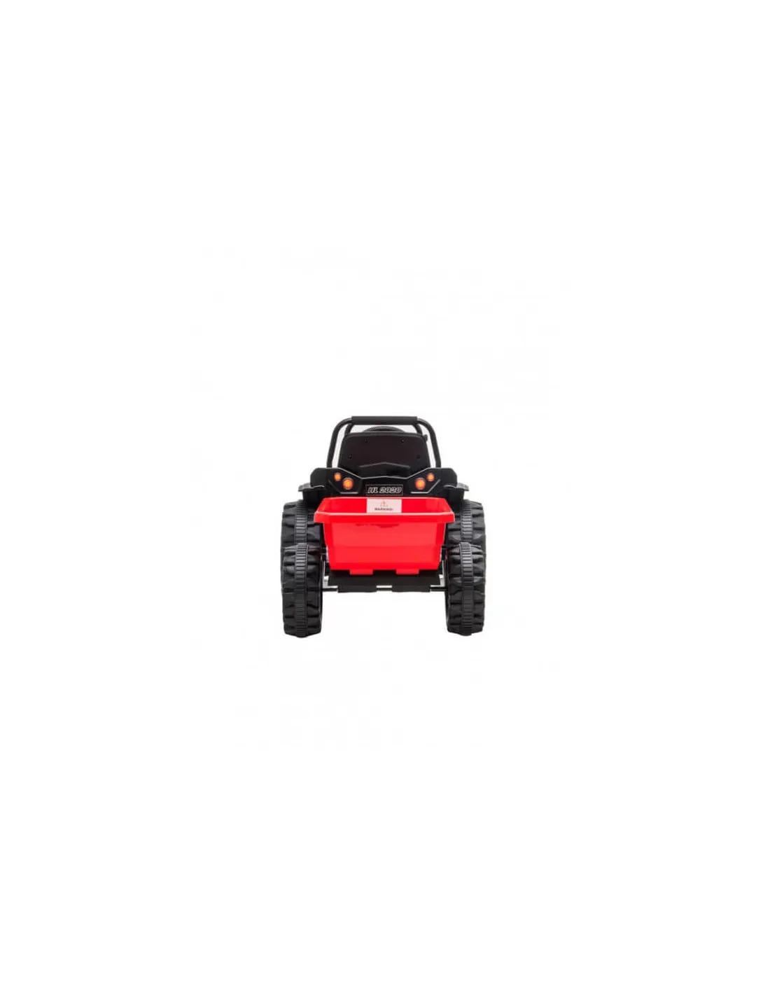 Tractor eléctrico para niños rojo y negro