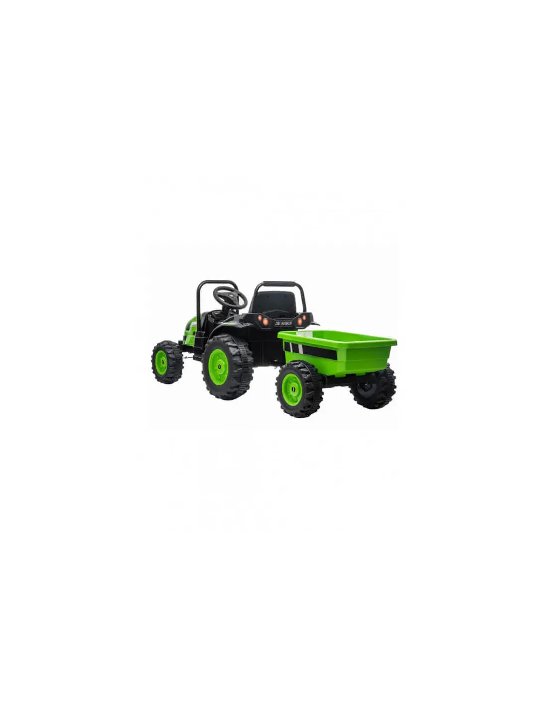 Tractor eléctrico para niños verde y negro