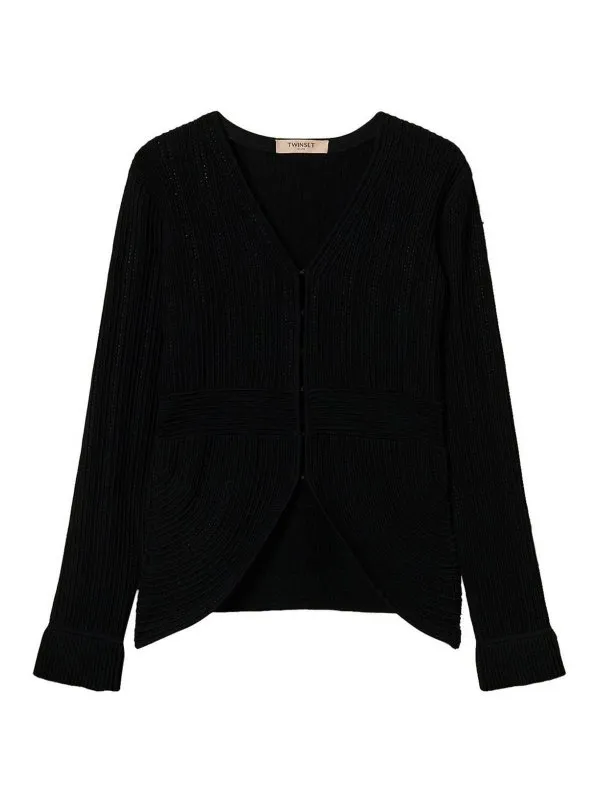 TWINSET SUéTER CUELLO REDONDO  NEGRO